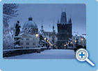 The Charles Bridge in winter